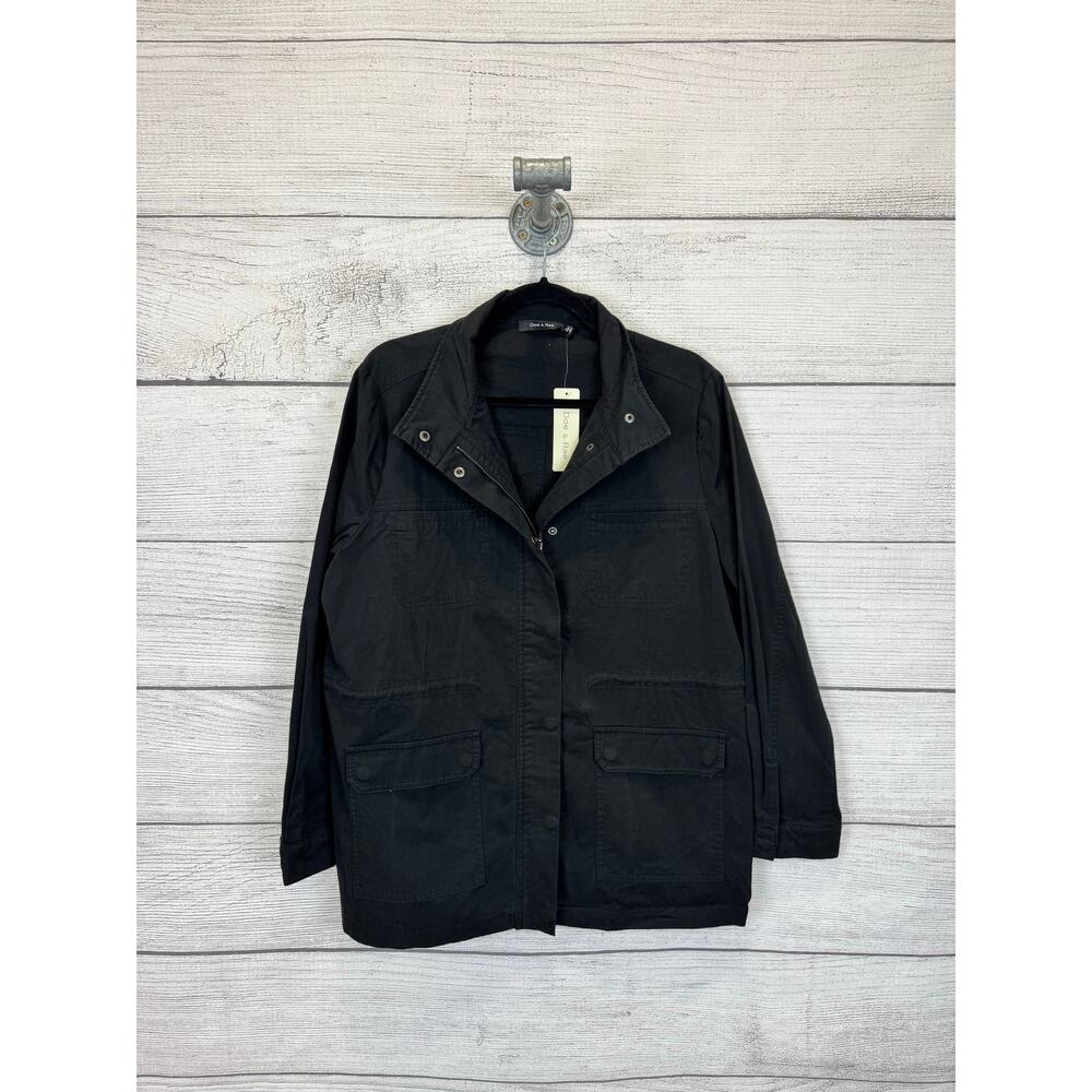 Doe And Rae Women's Black Military Utility Jacket Size Large